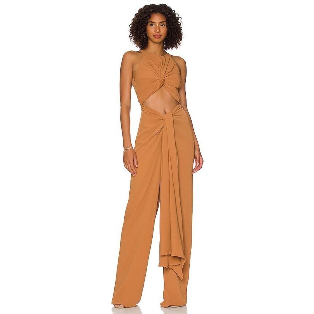 Andrea Iyamah Tan Jumpsuit